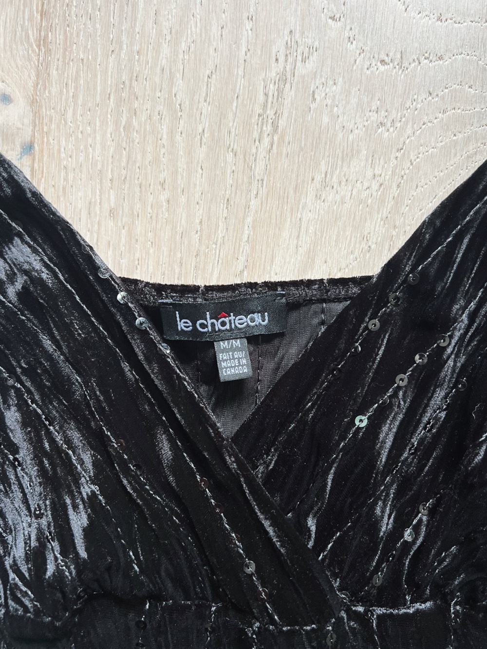 1998 Vintage Le Château | Velvet Sequin Cami Top - Picture 5 of 5